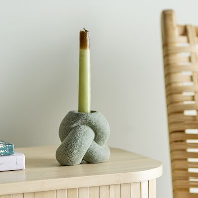 Bloomingville Tangle kynttilänjalka vihreä