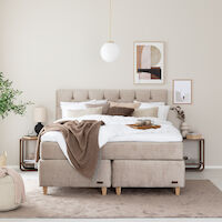 Unia Platina jenkkisänkypaketti 160-180, tammi jalat, beige Voque 02