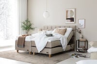 Unia Platina moottorisänkypaketti 160-180, tammi jalat, beige Voque 02