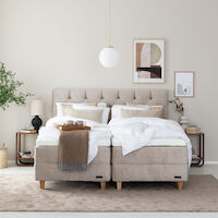 Unia Platina moottorisänkypaketti 160-180, tammi jalat, beige Voque 02