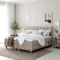 Unia Platina moottorisänkypaketti 160-180, tammi jalat, beige Voque 02