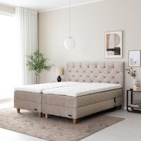 Unia Platina moottorisänkypaketti 160-180, tammi jalat, beige Voque 02