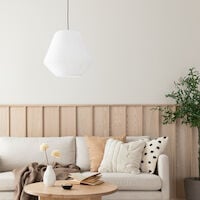 Kioto riisipaperi riippuvalaisin Ø36 cm mustalla johdolla