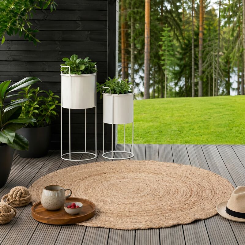 Kuisma juuttimatto 80 cm pyöreä luonnonvärinen