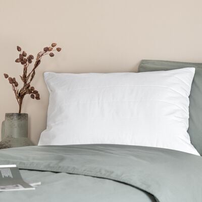 Unia Unto tikattu tyynysuojus 50x60 cm valkoinen