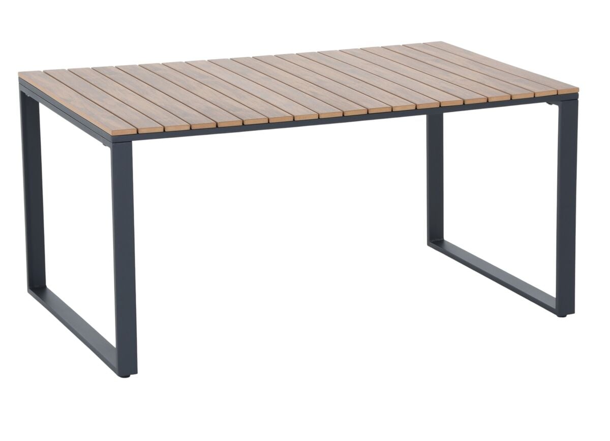 Aava ruokapöytä 150x90 cm antrasiitti/ ruskea