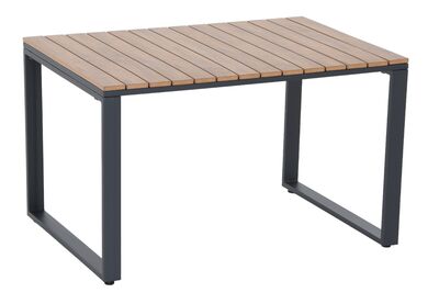 Aava ruokapöytä 110x80 cm (korkeus 67cm) antrasiitti/ ruskea