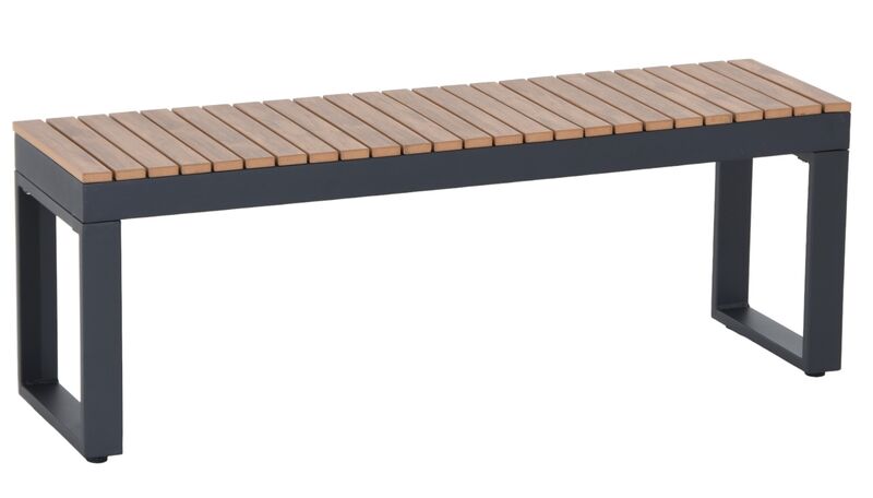 Aava penkki 125x35 cm antrasiitti/ ruskea