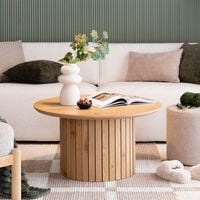 Alessio pyöreä sohvapöytä Ø80 cm tammi
