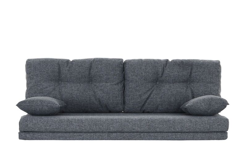 Tupla taittopatjasarja tyynyillä tummanharmaa Hygge 96