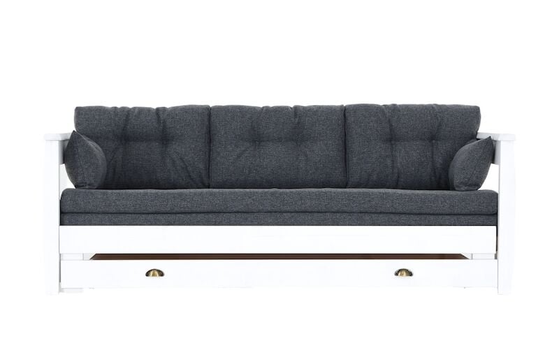 Janne laveripaketti 3-istuttava kuultovalkoinen, tummanharmaa Hygge 96