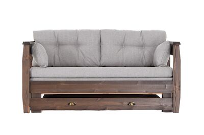 Janne laveripaketti 2-istuttava kuultovalkoinen, ruskea Hygge 20