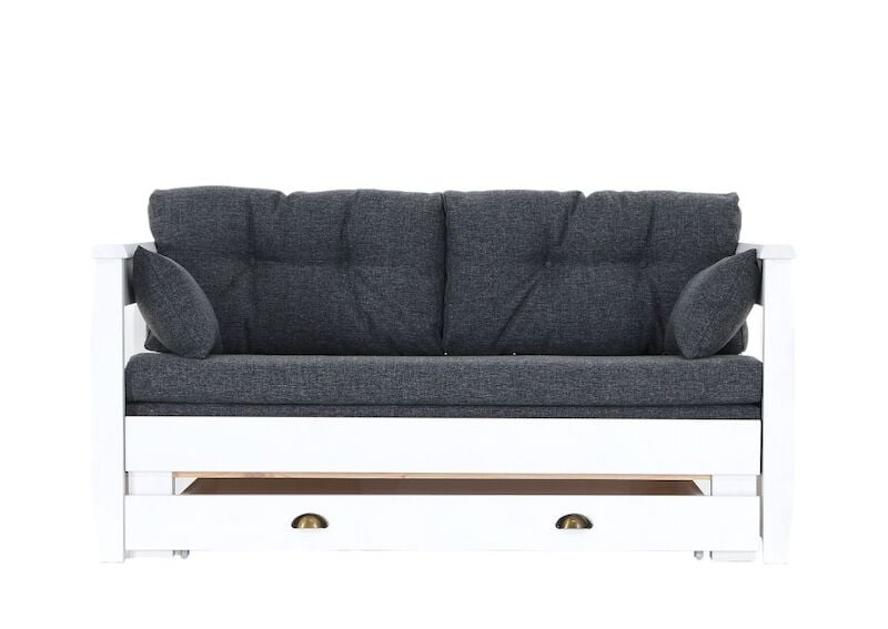 Janne laveripaketti 2-istuttava kuultovalkoinen, tummanharmaa Hygge 96