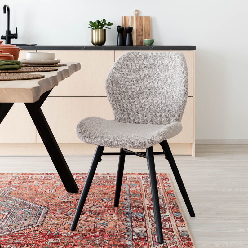 Keto tuoli beige Monza 60, mustat jalat