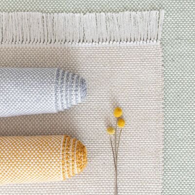 Hertta puuvillamatto 80x200 cm vihreä/valkoinen