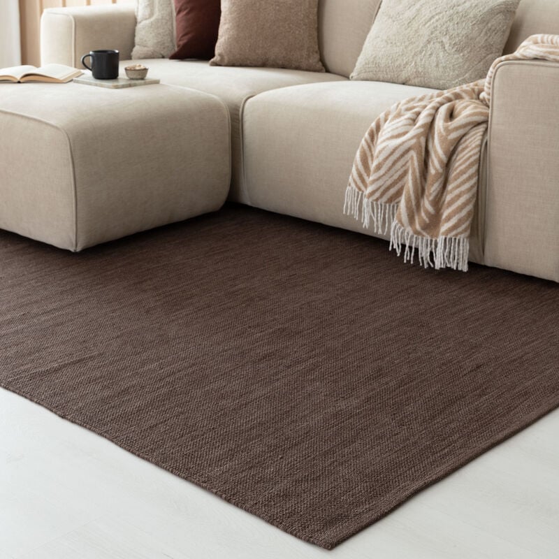 Daniel puuvillamatto 160x230 cm ruskea