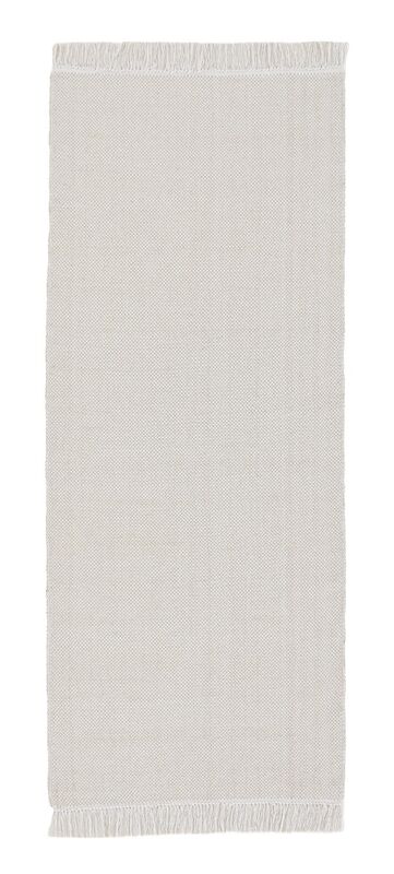 Hertta puuvillamatto 80x200 cm hiekka/valkoinen