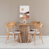 Villa pyöreä ruokapöytä Ø120 cm tammi