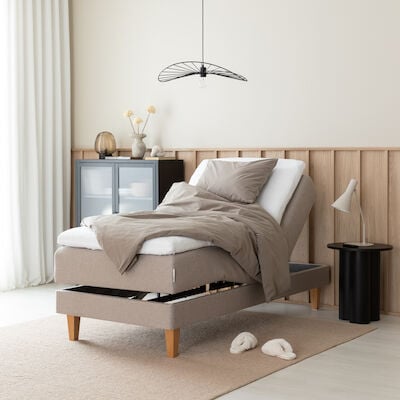 Unia Ergo moottorisänkypaketti 90 cm harmaa, Unia Muoto pp, jalat 18 cm