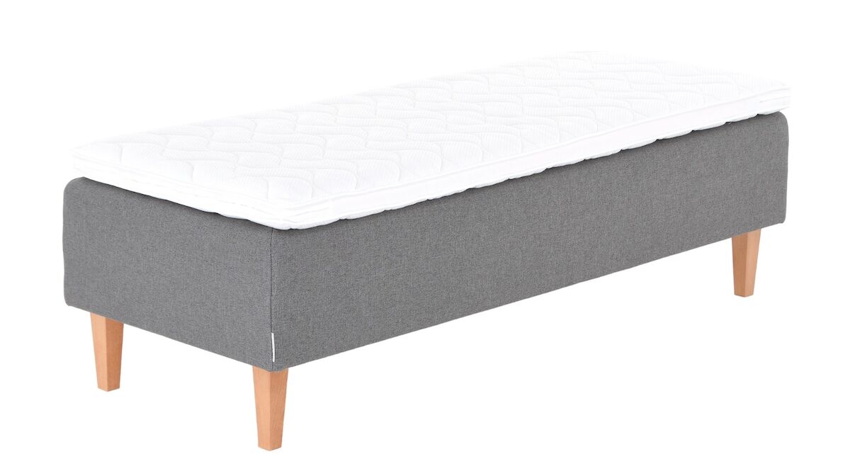 Unia Ergo runkopatjasänky 90 cm harmaa, Unia Muoto pp, jalat 23 cm