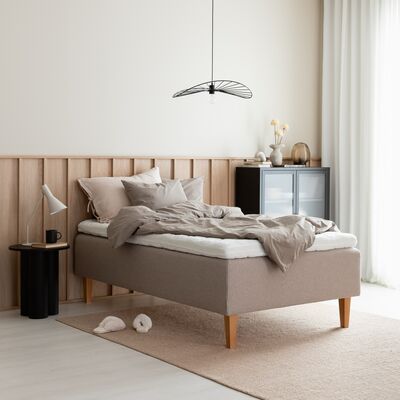 Unia Ergo runkopatjasänky 120 cm harmaa, Unia Muoto pp, jalat 23 cm