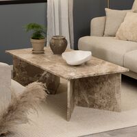 Vega marmori sohvapöytä 140x70 cm matta latte