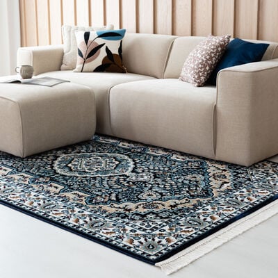 Samarkand matto 160x230 cm sininen