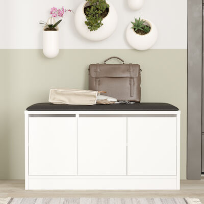 Vivano Cloak kenkäpenkki 90x36x46 cm valkoinen