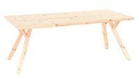 Lana lankkupöytä suoralla reunalla 200x90 cm puuvalmis