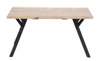 Lana lankkupöytä suoralla reunalla 150x90 cm antiikkipetsattu/musta