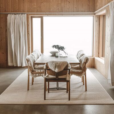 VM Carpet Hehku villamatto 160x230 cm valkoinen 69 kantattu