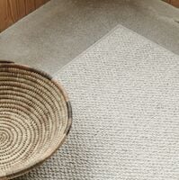 VM Carpet Hehku villamatto valkoinen 69 kantattu