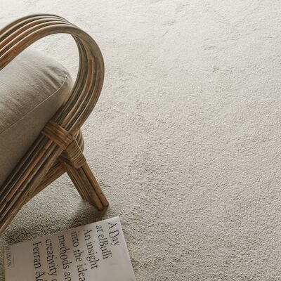 VM Carpet Onni nukkamatto Ø240 cm luonnonvalkoinen 32 kantattu