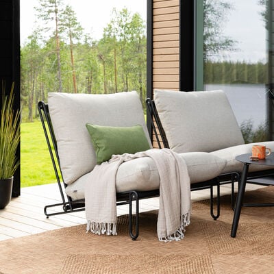 Brafab Blixt lepotuoli musta/beige