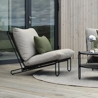 Brafab Blixt lepotuoli musta/beige
