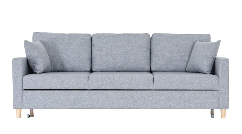 Aada 3-istuttava vuodesohva, vaaleanharmaa hygge 80
