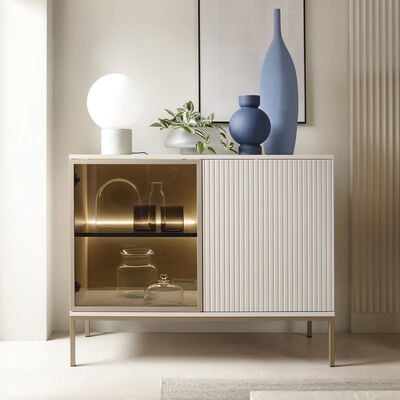 Mooa senkki 104x39x81 cm luonnoväri/musta