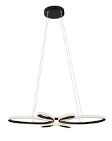Trio Fly LED riippuvalaisin mattamusta
