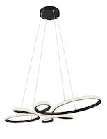 Trio Fly LED riippuvalaisin mattamusta