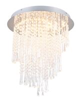 Trio Pomp LED kattovalaisin 45 cm kromi/kirkas