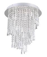 Trio Pomp LED kattovalaisin 45 cm kromi/kirkas