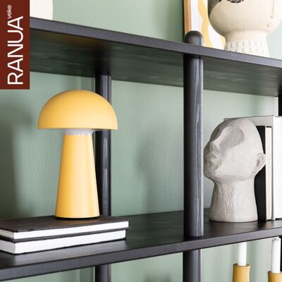 Askel hyllylevy pyöreällä päädyllä 165x35 greige