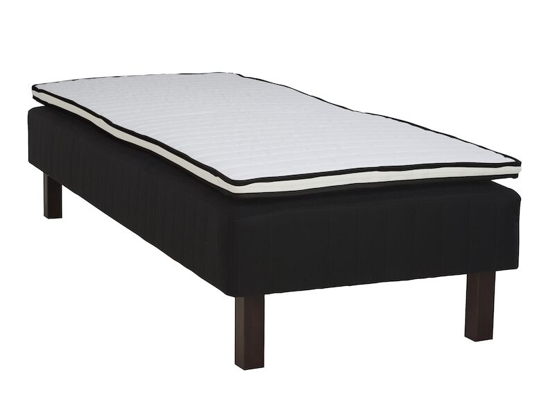 Lumi pocket runkopatja 105x200 musta Bianca, wenge jalat