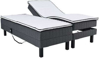 Lumi pocket moottorisänkypaketti 160x200 M th. Bianca, ilman petauspatjaa, wenge