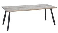 Lina lankkupöytä 200x90 cm savunharmaa/musta