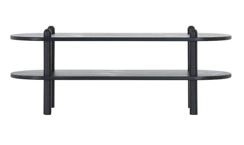 Askel matala taso 100x35x38 cm hiili