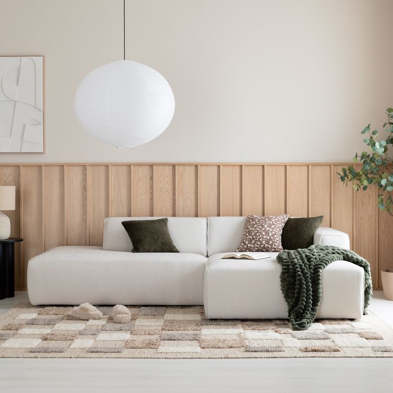 Hali divaanisohva avopäädyllä oikea Storm 02 valkoinen