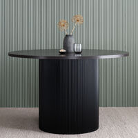 House Nordic Boavista ruokapöytä Ø120 cm tummanruskea/musta