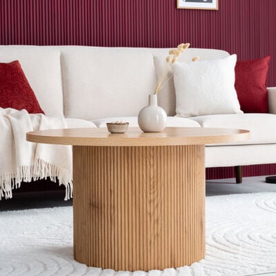 House Nordic Boavista sohvapöytä Ø80 cm tammi