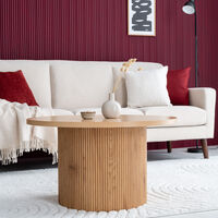 House Nordic Boavista sohvapöytä Ø80 cm tammi